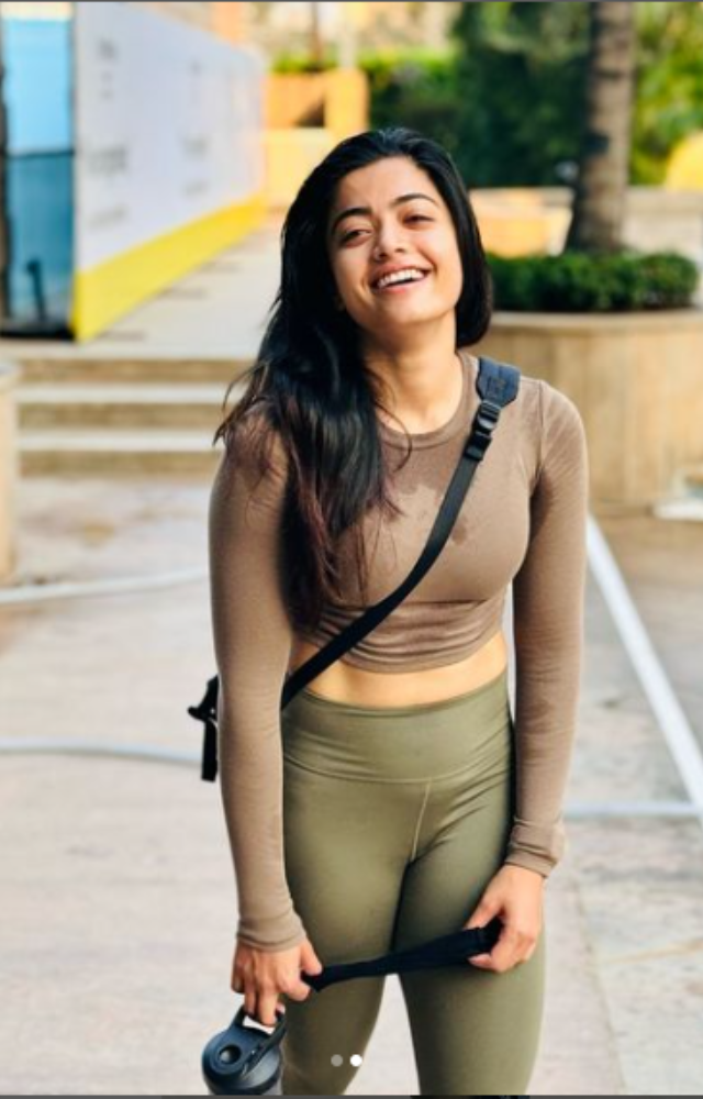 Rashmika Mandanna`s Post workout Glow