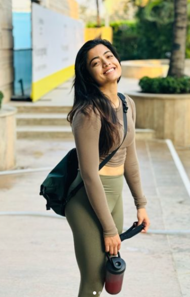 Rashmika Mandanna showcases a radiant glow post-workout, emphasizing the benefits of exercise for skin health.