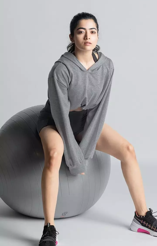 The post likely includes insights or tips on her skincare routine after exercising.