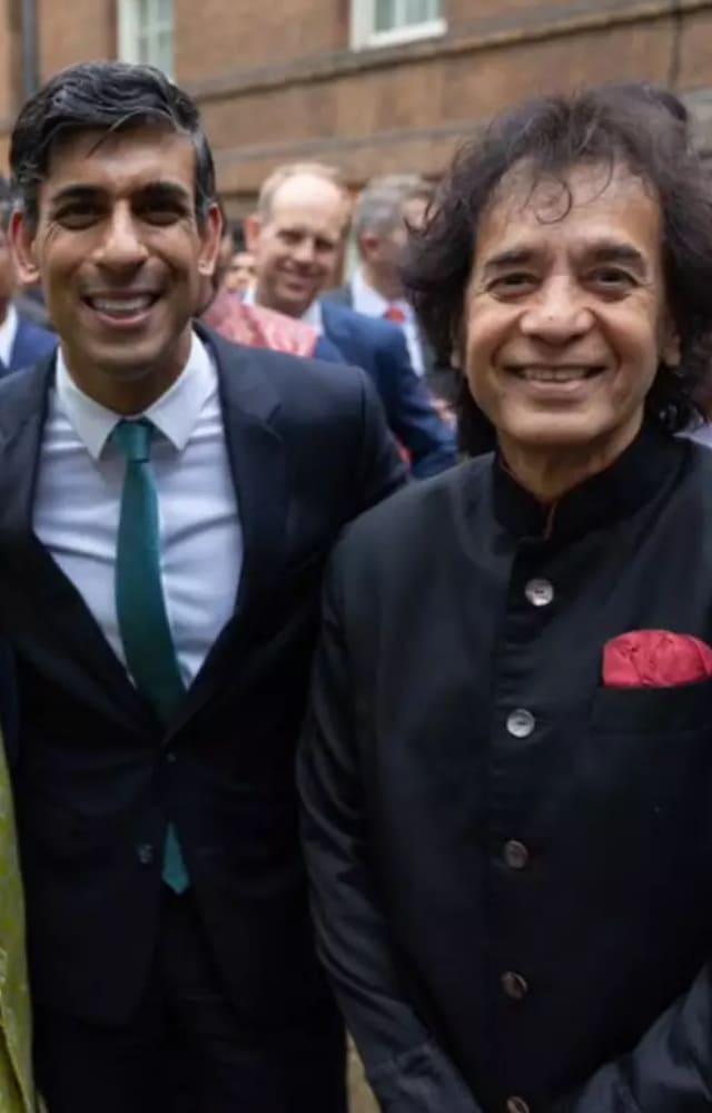 The tabla legend was yet another Indian musician who was invited by Rishi Sunak to the India Global Forum’s UK-India Week 2023.