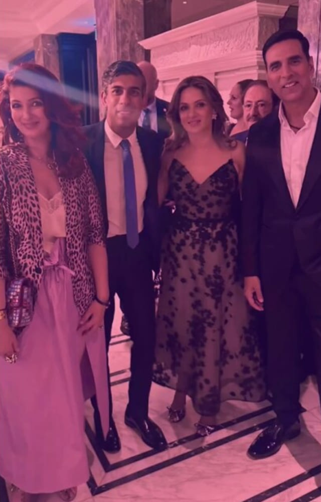 The Bollywood celebrity couple met the former UK Prime Minister in 2023. Twinkle Khanna even mentioned it was a 'pretty cool meeting.'