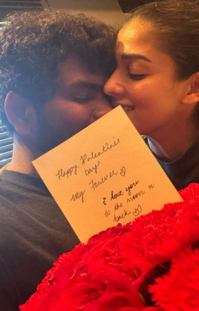 Vignesh Shivan expressed his love for Nayanthara on social media, sharing heartwarming images and complementing them with a heartfelt note 