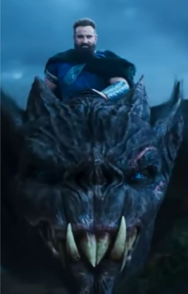 Saif Ali Khan was shown as the modern-day devil with hair spiked and heads flying. Ravana riding a cheaper version of dragon is also wrongly depicted wrongly. 