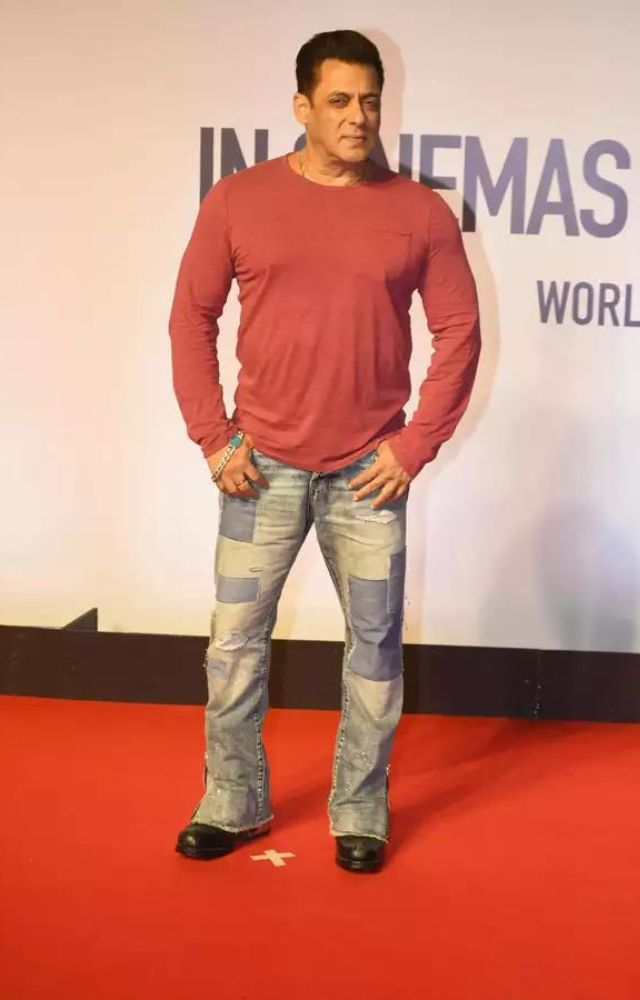 Salman Khan graced the event to support his brother-in-law`s action film, Ruslaan. Aayush Sharma debuted in Love Yatri, which was also backed by Salman Khan.