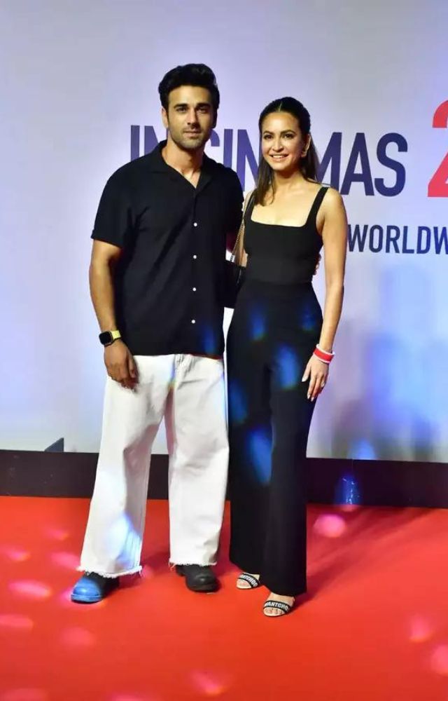 Newly weds Pulkit Samrat and Kriti Kharbanda also attended Ruslaan screening.
