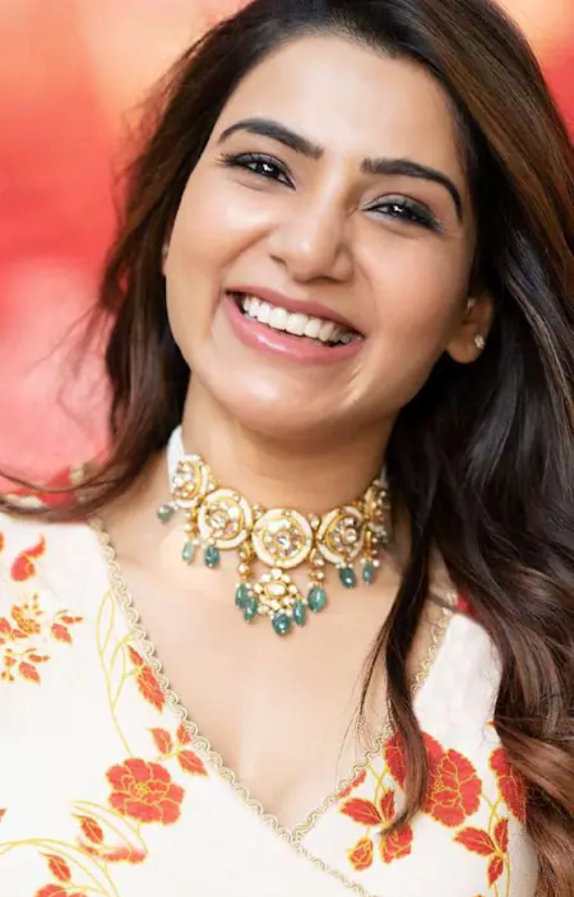 Samantha radiates elegance in photoshoots and red carpet events, effortlessly embodying timeless grace in both sarees and gowns
