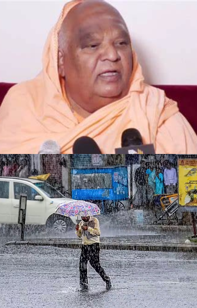 Swamiji predicted heavy rains causing significant disruptions, leading to flooding and damage to infrastructure.
