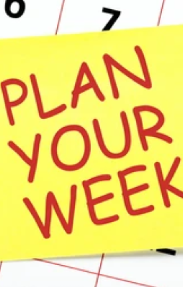 Use Sunday to organize your schedule for the upcoming week. It can help you start Monday with clarity and focus.