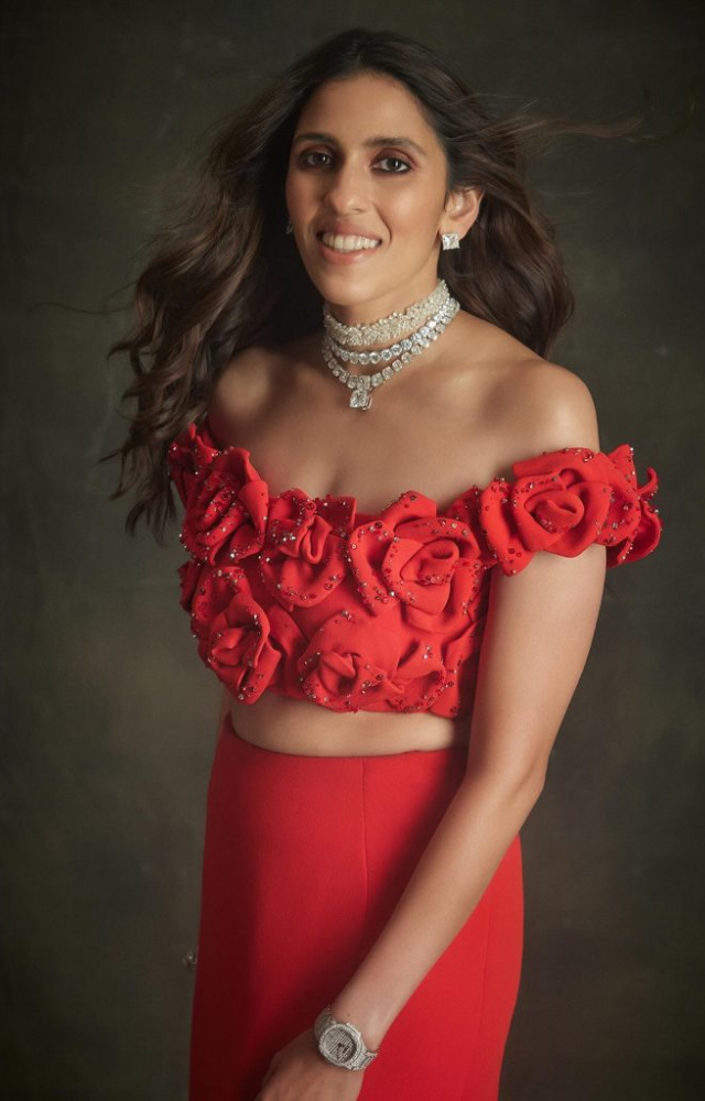 The Ambani bahu never fails to slay in style at family weddings or other events. This red dress from Anant Radhika`s wedding was a showstopper.