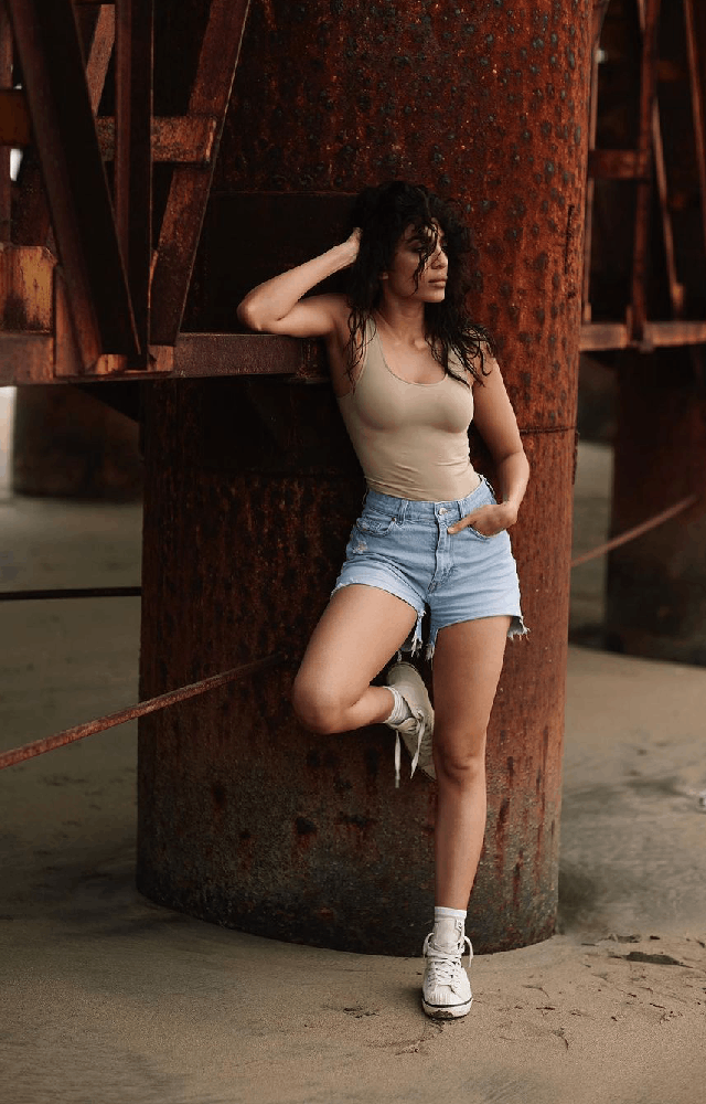 Sobhita Dhulipala looks fabulous in shorts as she shares her latest photoshoot images. The actress dons a beige tank top, paired with stylish denim shorts