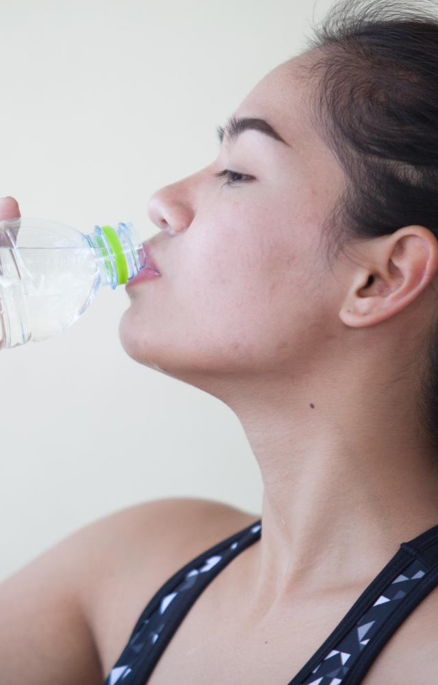 If you`re not going to the bathroom as often as usual, or if you`re producing very little urine, it could be a sign of dehydration.