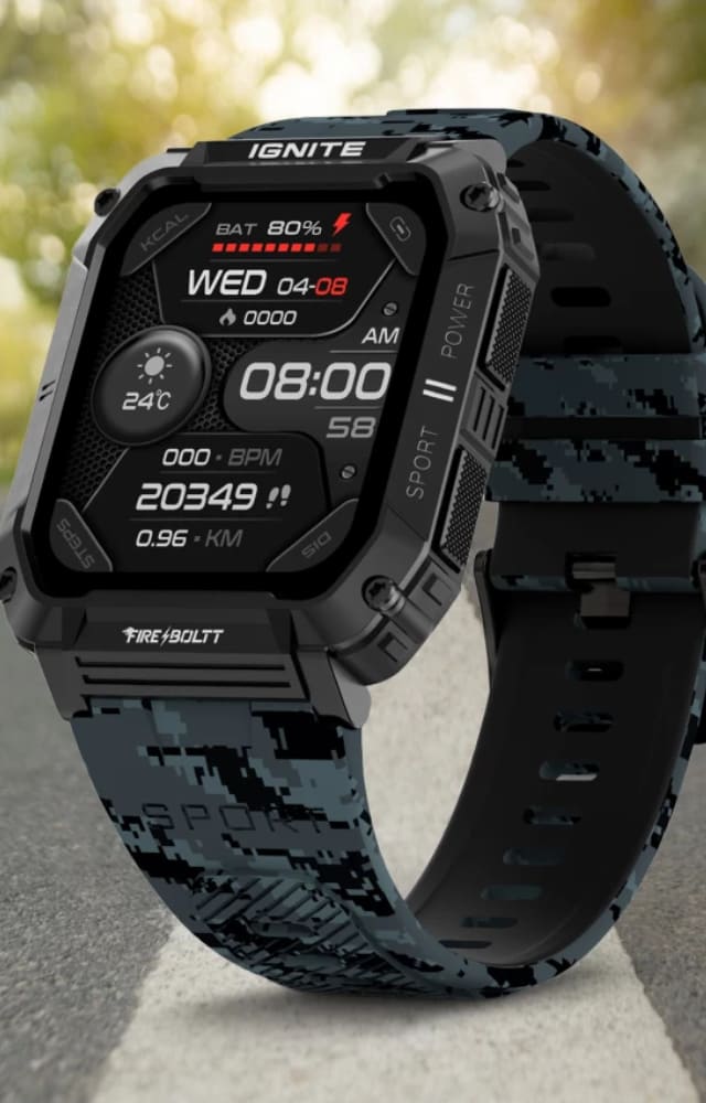 This smartwatch is a versatile and stylish gift for your BFF. With its 1.78' display, the watch comes with features like Bluetooth calling and health tracker.