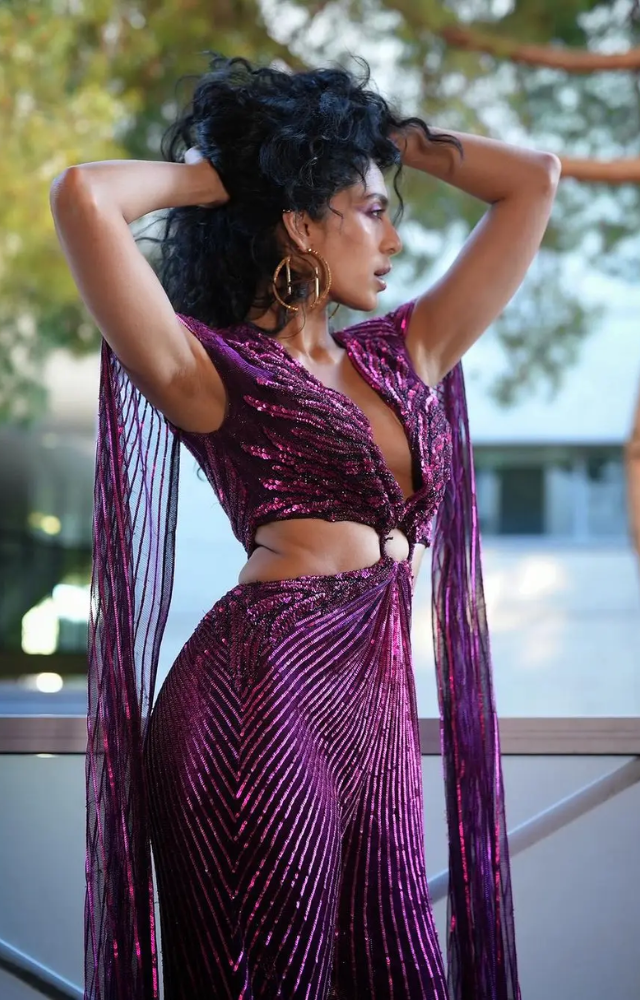 For Cannes, Sobhita chose a dress by popular Indian designer Namrata Joshipura.