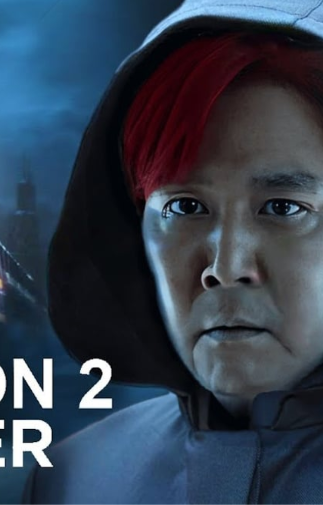 Gi-hun faces off against the enigmatic Front Man (Lee Byung-hun)