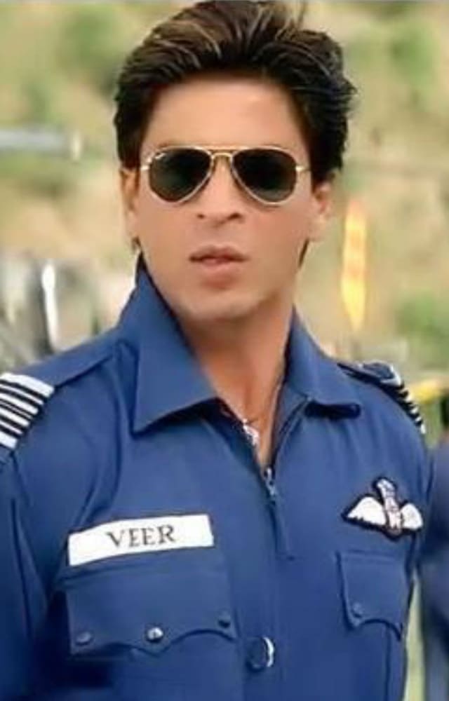 The classic Bollywood romantic film saw SRK as an air force pilot whose entire life changes after he falls in love with Zaara from across the border.