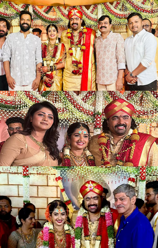 Girija Lokesh, Shruti, Sharan, Sudharan attended the wedding. Prem`s daughter dazzled in a saree. V. Harikrishna, Gagapathi Babu, Ganesh sent their best wishes.