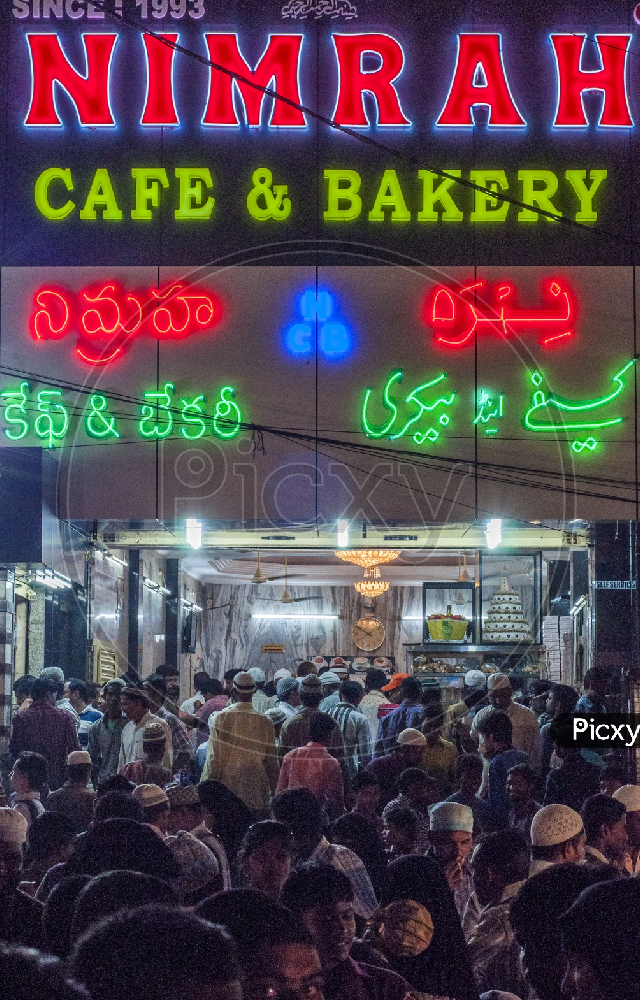 People enjoy sipping on hot Irani chai and munching on Osmania biscuits while admiring the city’s beauty