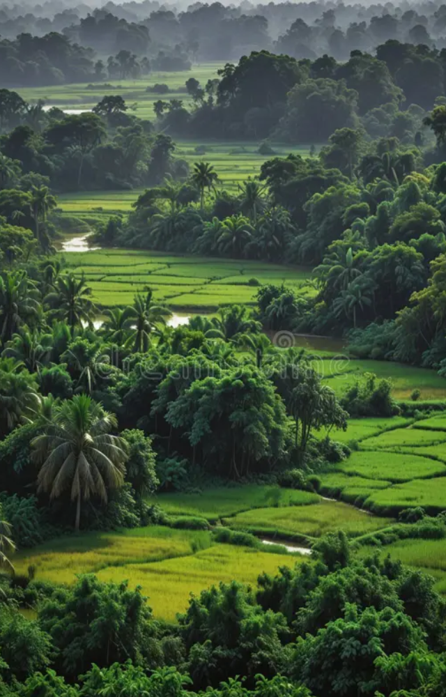 It rejuvenates plants and trees, making the surroundings lush and vibrant.

