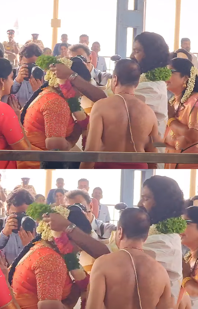 Actor Suresh Gopi daughter Bhagya Suresh tied the knot at Guruvayur temple on January 17 morning  at 8:45 AM. PM Modi visited the grand wedding