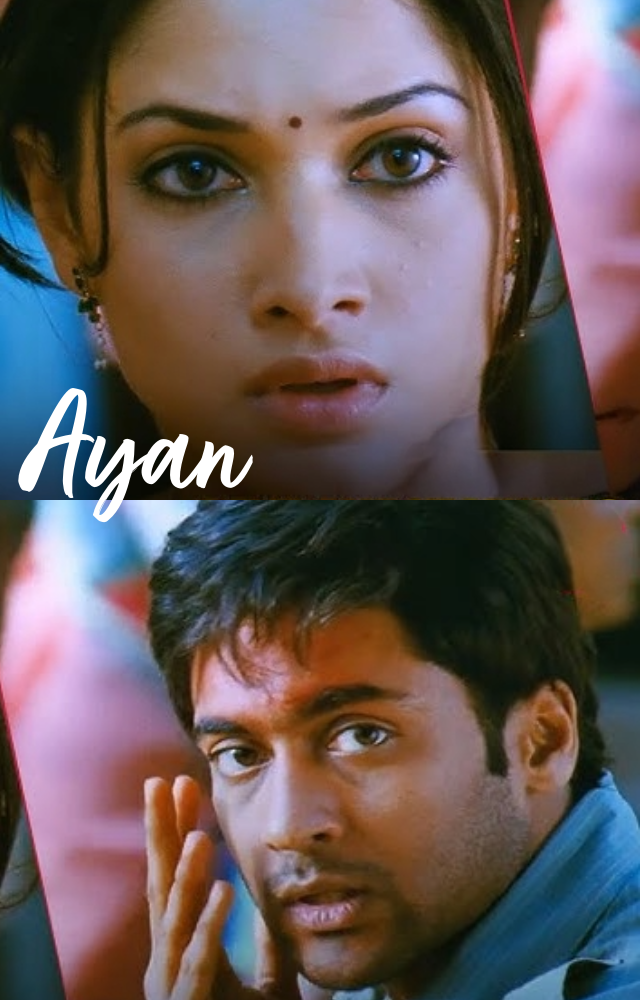 In this action-packed Tamil film directed by K.V. Anand, Tamannaah shares the screen with Suriya. The movie revolves around smuggling and intense rivalries