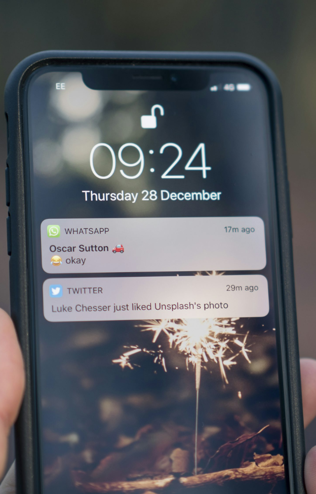 Customize your notification settings to only receive alerts for truly important things and consider setting specific 'focus times'