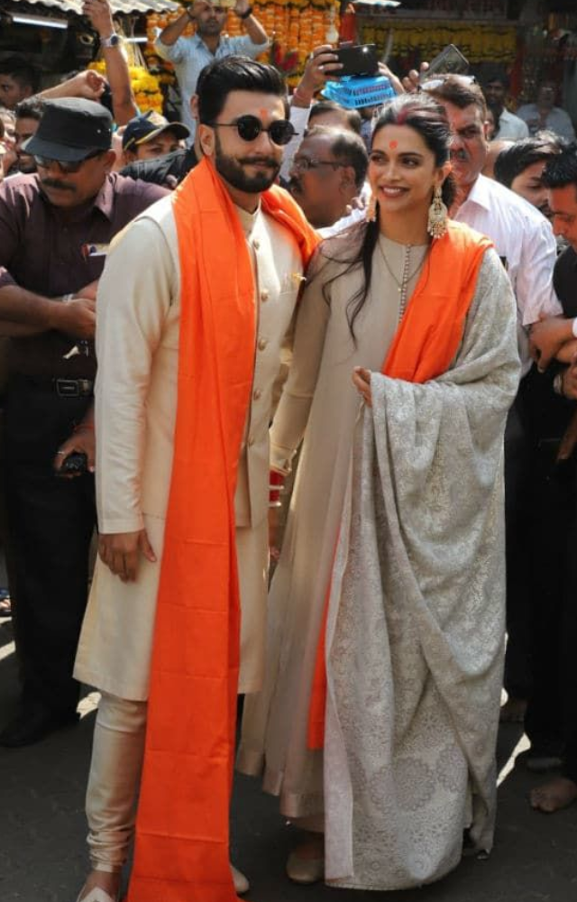 Temple Visit by Celebrity Couples 