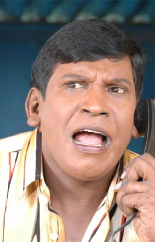Known for his iconic slapstick comedy, Vadivelu also ventured into lead roles, most notably in the successful film Imsai Arasan 23rd Pulikesi