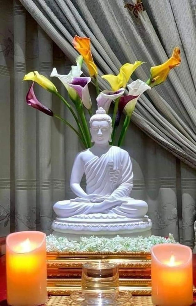 According to Vastu, placing a Buddha statue mindfully will keep all negativity and opposing forces at bay. It is also a symbol of fearlessness and confidence.