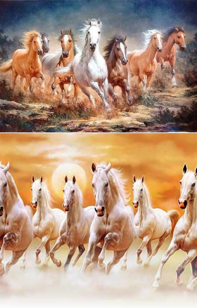 Adorning your walls with decorative artwork like running horses or calming waterfall paintings is believed to bring good luck to your home.