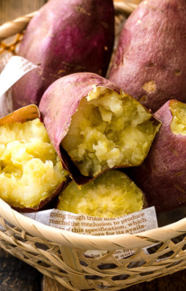 Sweet potatoes are a rich source of Beta Carotene, which synthesizes Vitamin A. Also, it promotes the growth of Sebum, which keeps your hair healthy.