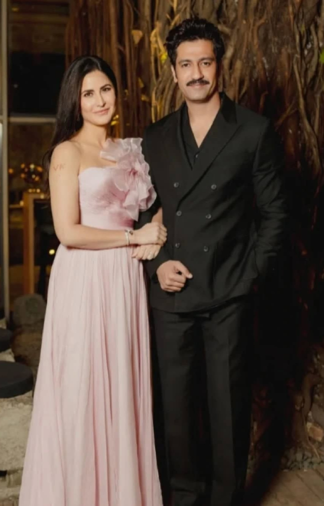 At the wedding, Katrina Kaif flaunted her new VK mehendi tattoo. The initials were a tribute to her and Vicky Kaushal`s love story.