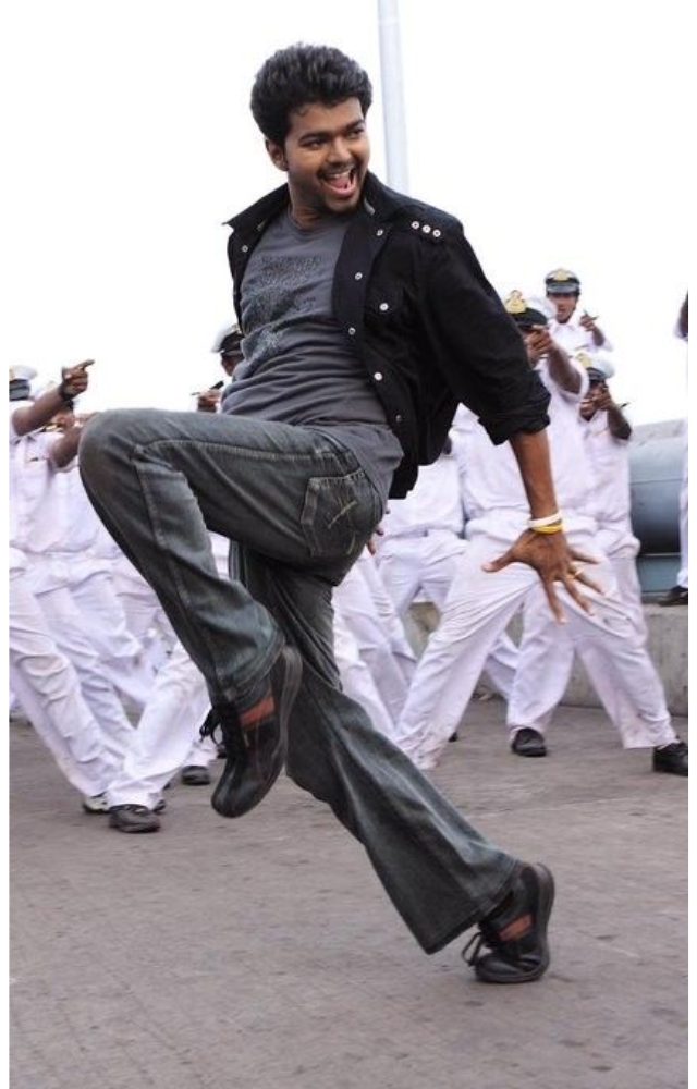 Throughout his career, Vijay has showcased diverse dance styles in his movies, ranging from energetic folk dances to intricate choreography in every act