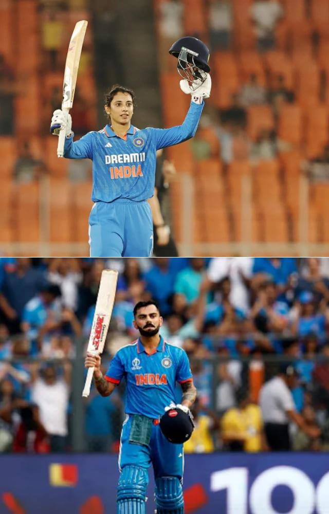 Smriti Mandhana vs Virat Kohli Stats