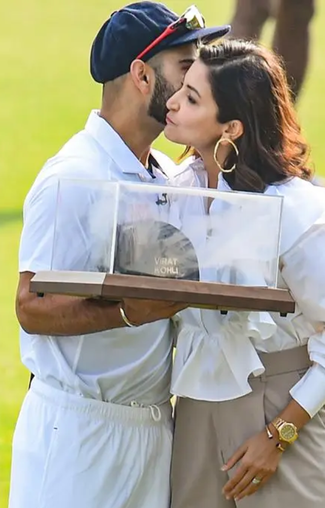 Anushka has often been seen applauding his leadership qualities and on-field intensity from the stands in later years.