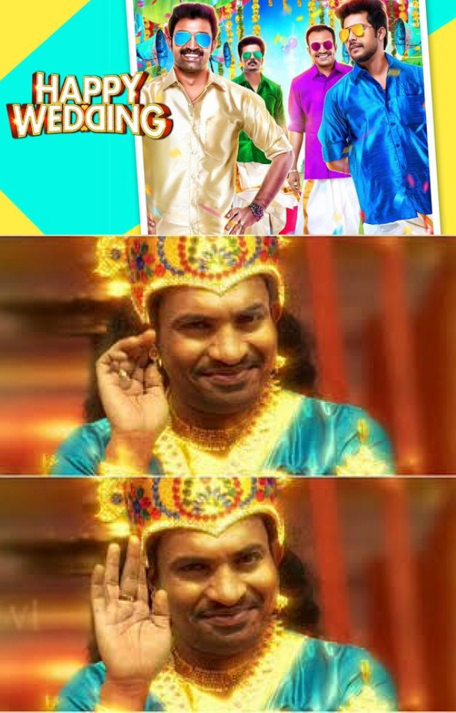 In his last scene, there is a humorous twist where it is revealed that Krishna is not a divine figure but rather a marriage broker