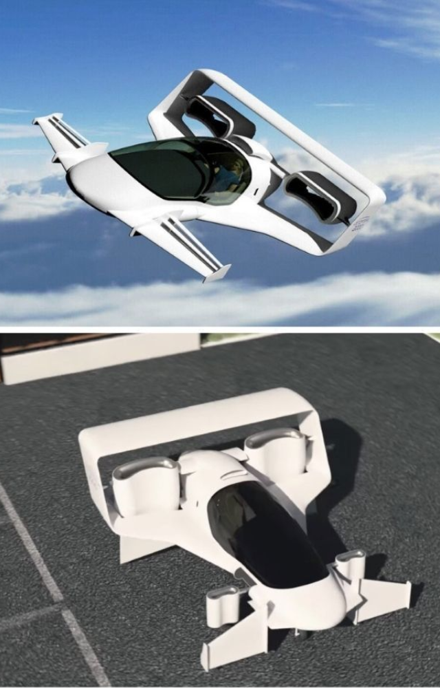 A futuristic VTOL concept that uses fluidic propulsion instead of rotors. It aims to combine jet speed with vertical landing ease.
