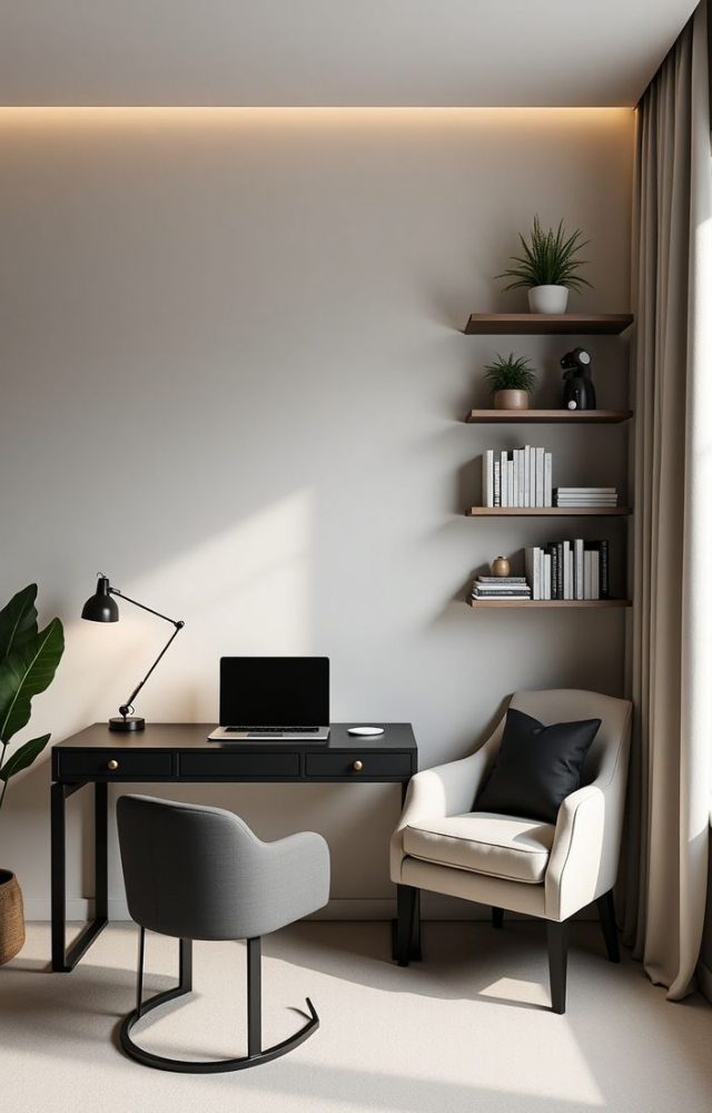 A clutter-free space clears your mind. Add just a few personal touches—like a photo, candle, or art piece—to inspire joy without distraction.
