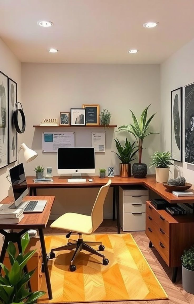 Joyful Home Office Layouts