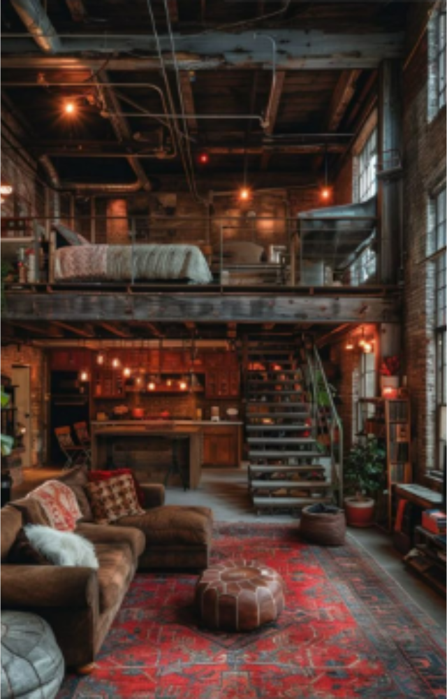 Maximize vertical space with loft beds, hidden storage, and high ceilings. It adds airiness and separates sleep from daily living.
