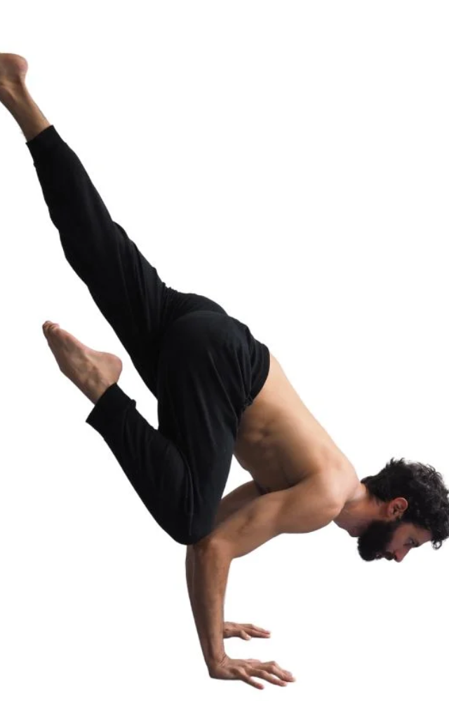 Inspired by the tale of Galava, a devoted yogi, this pose challenges balance and honors focused determination over ego.
