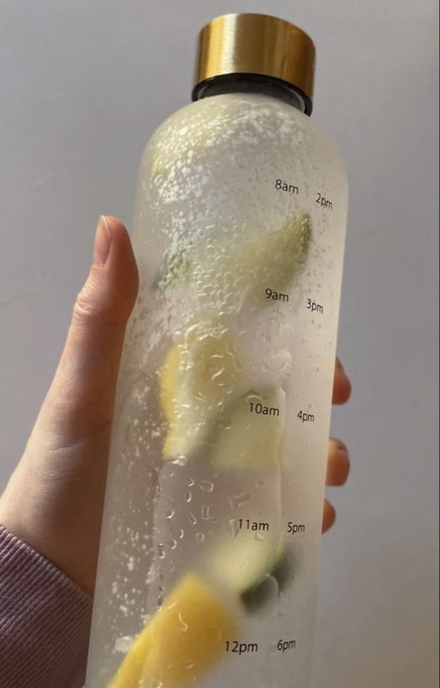 Say goodbye to single-use plastic with sleek, reusable metal or glass bottles.
