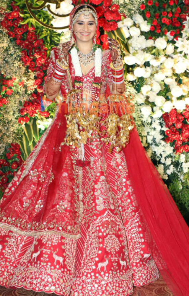 Arti Singh Wedding Photos: Red Lehenga