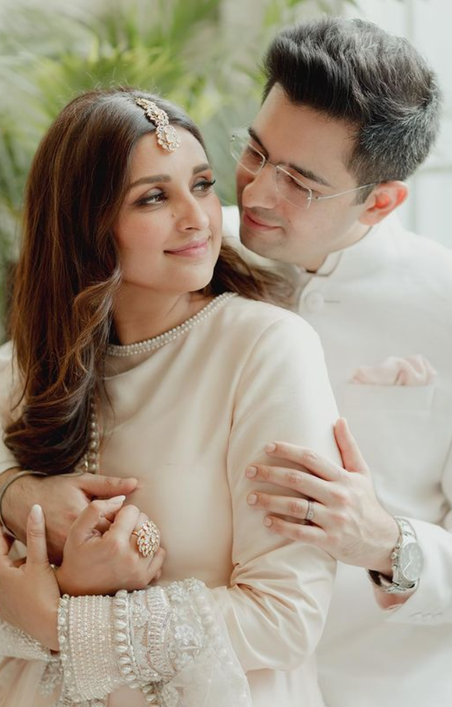A union of hearts, where harmonious bliss results from the merging of celestial vibes and Bollywood glamour.