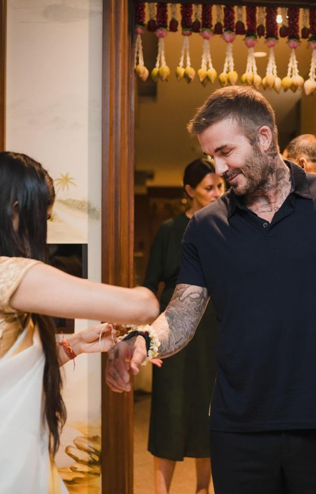 Sonam Kapoor and Anand Ahuja hosting a stylish celebration to welcome the esteemed presence of David Beckham.