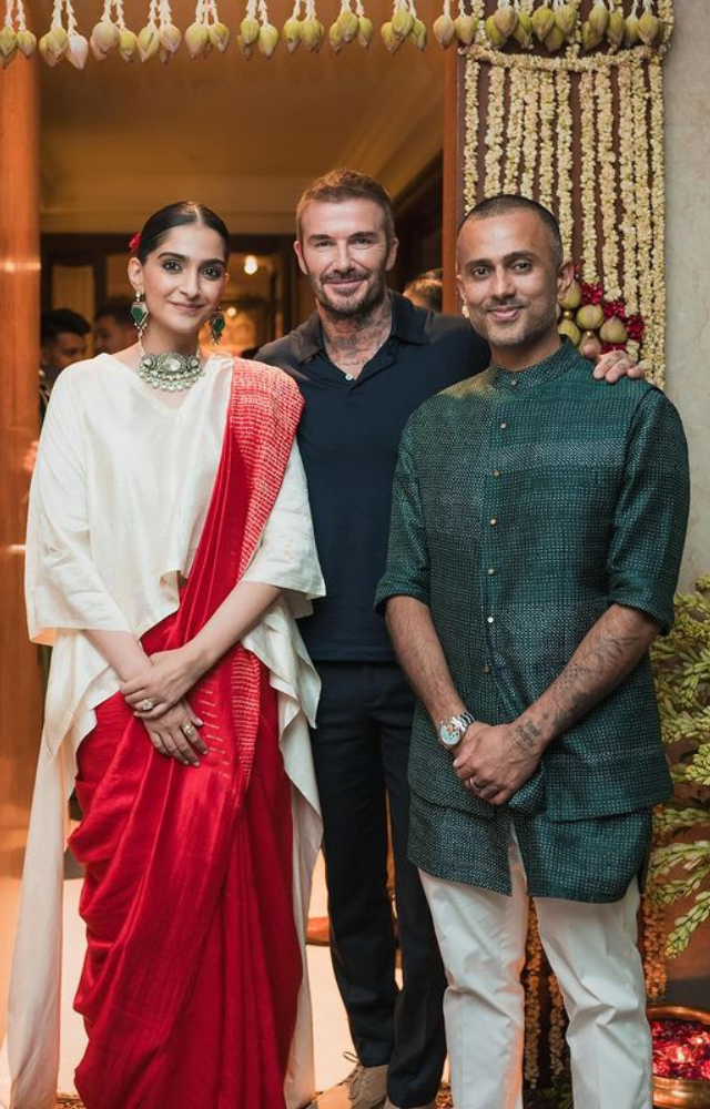 Sonam, Anand host David Beckham party