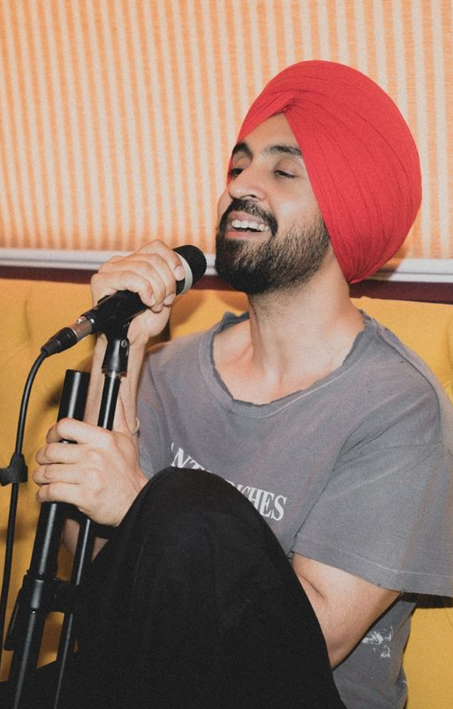 Diljit Dosanjh diligently rehearses before his electrifying live performance, ensuring every note resonates with perfection.