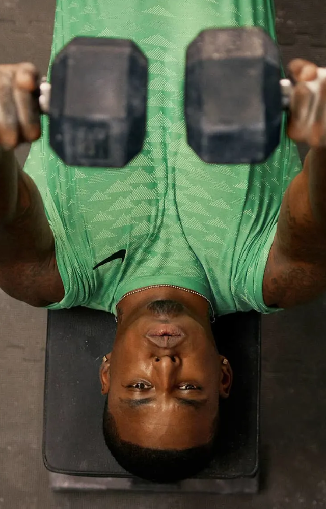 Gain power in your upper body and tone your triceps, shoulders, and chest.