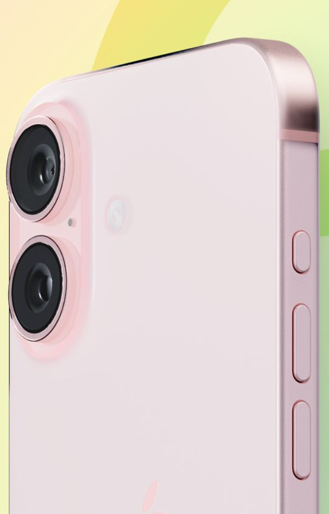 There are seven possible color options for the iPhone 16 models: blue, pink, yellow, green, black, white, and purple.