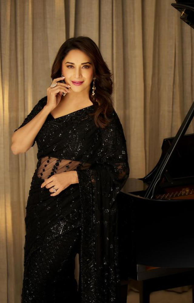 Madhuri Dixit looks stunning in a black