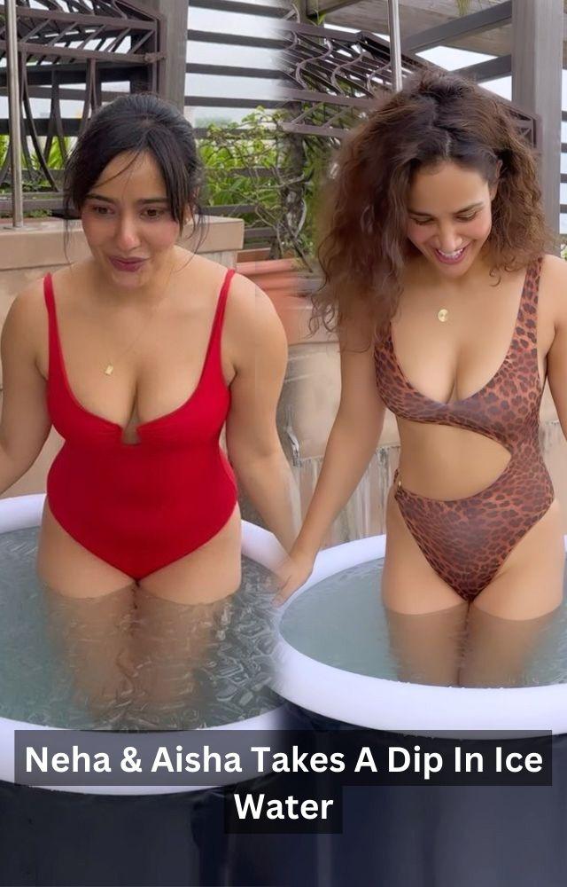 Neha & Aisha Takes A Dip In Ice Water